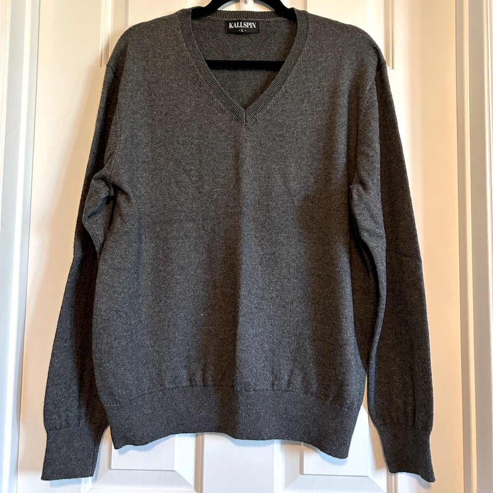 KALLSPIN CASHMERE BLEND SWEATER Size L